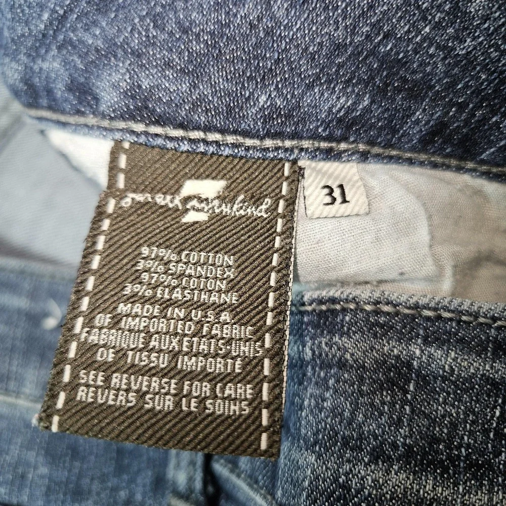 7 For All Mankind Jeans‎ Women 31 Blue A Pocket Bootcut Stretch USA Normcore